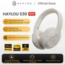 HAYLOU S30 ANC Headphones  Wireless Bluetooth 5.4 Hi-Res Headsets 43dB Adaptive Noise Cancelling Earphones 40mm Driver 80H