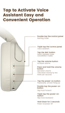 HAYLOU S35 ANC Wireless Bluetooth 5.2 Headphones 42dB Over-ear Noise Cancellation Headsets 40mm Driver 60H Playtime Earphones