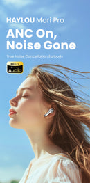 HAYLOU Mori Pro ANC Bluetooth 5.4 Earphones 43dB Active Noise Cancellation Earbuds 6 Mic Wireless Headphones 35H Battery Life