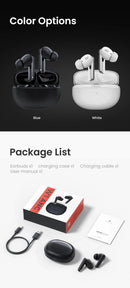 HAYLOU W1 ANC True Wireless Earbuds -45dB ANC Bluetooth 5.3 Headset Premium Hi-Fi Sound 35-hour Battery Life Wireless Headphones