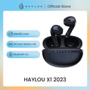 HAYLOU X1 2023 True Wireless Earphone Metallic Case Bluetooth 5.4 Headphones 24-Hour Battery Life Head Phones Half in-ear Earbud
