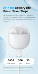 HAYLOU X1 Neo TWS Bluetooth 5.4 Earphones 0.06s Low Latency 20H Battery Life Lightweight Touch Control Wireless Headphone Earbud