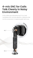 HAYLOU X1 Plus True Wireless Earphones TWS Bluetooth 5.4 Headphones Low Latency Gaming Competitive 4 Mics+ENC HD Call Headsets