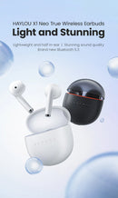HAYLOU X1 Neo TWS Bluetooth 5.4 Earphones 0.06s Low Latency 20H Battery Life Lightweight Touch Control Wireless Headphone Earbud