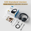 HAYLOU S30 Wireless Bluetooth 5.4 Headphones With Mic Noise Cancelling Headsets Hi-Res Audio 43dB Active 40mm Driver Earphones