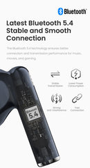 HAYLOU X1 Plus Wireless Earphone Bluetooth 5.4 Low Latency Headphone 4 Mic ENC HD Bluetooth Call TWS Earbuds Transparency Mode