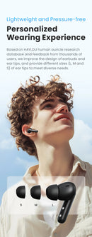 HAYLOU Mori Pro ANC Bluetooth 5.4 Earphones 43dB Active Noise Cancellation Earbuds 6 Mic Wireless Headphones 35H Battery Life