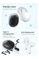 HAYLOU X1 Neo TWS Bluetooth 5.4 Earphones 0.06s Low Latency 20H Battery Life Lightweight Touch Control Wireless Headphone Earbud