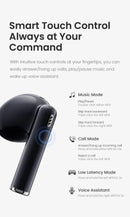 HAYLOU X1 Plus Wireless Earphone Bluetooth 5.4 Low Latency Headphone 4 Mic ENC HD Bluetooth Call TWS Earbuds Transparency Mode
