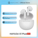 HAYLOU X1 Plus Wireless Earphone Bluetooth 5.4 Low Latency Headphone 4 Mic ENC HD Bluetooth Call TWS Earbuds Transparency Mode
