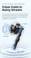 HAYLOU Mori Pro ANC Bluetooth 5.4 Earphones 43dB Active Noise Cancellation Earbuds 6 Mic Wireless Headphones 35H Battery Life