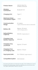 HAYLOU Mori Pro ANC Bluetooth 5.4 Earphones 43dB Active Noise Cancellation Earbuds 6 Mic Wireless Headphones 35H Battery Life