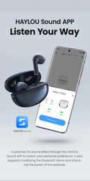 HAYLOU X1 2023 True Wireless Earphone Metallic Case Bluetooth 5.4 Headphones 24-Hour Battery Life Head Phones Half in-ear Earbud